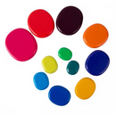 Rainbow Wooden Stacking Pebbles