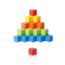 Colorful Wooden Cube Building Block
