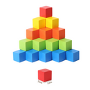 Colorful Wooden Cube Building Block