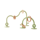 Baby Silicone and Wooden Ring Track Toy