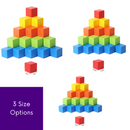 Colorful Wooden Cube Building Block