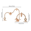 Baby Silicone and Wooden Ring Track Toy