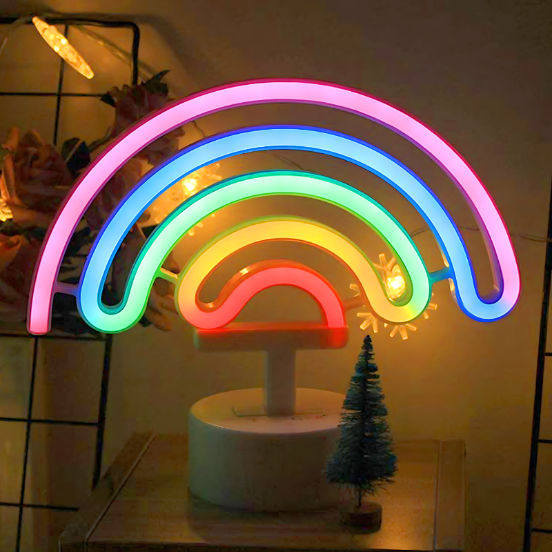 Neon Rainbow LED Night Lamp