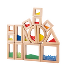 Acrylic Wooden Building Blocks Set