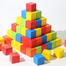 Colorful Wooden Cube Building Block
