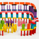 Rainbow Wooden Rectangular Loose Parts Set