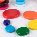 Rainbow Wooden Stacking Pebbles