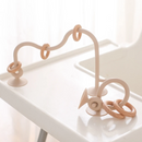 Baby Silicone and Wooden Ring Track Toy