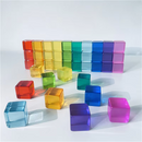 Rainbow Translucent Acrylic Stacking Blocks