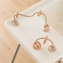 Baby Silicone and Wooden Ring Track Toy