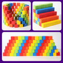 Colorful Wooden Cube Building Block
