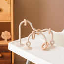 Baby Silicone and Wooden Ring Track Toy