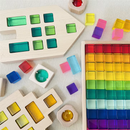 Rainbow Translucent Acrylic Stacking Blocks