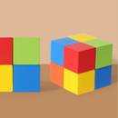 Colorful Wooden Cube Building Block