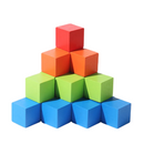 Colorful Wooden Cube Building Block