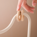 Baby Silicone and Wooden Ring Track Toy