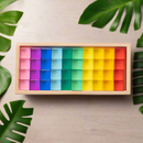 Rainbow Translucent Acrylic Stacking Blocks