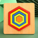 Montessori Inspired Wooden Geometric Puzzle – Spark Curiosity and Fine Motor Skills