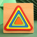 Montessori Inspired Wooden Geometric Puzzle – Spark Curiosity and Fine Motor Skills