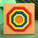 Montessori Inspired Wooden Geometric Puzzle – Spark Curiosity and Fine Motor Skills