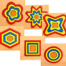 Montessori Inspired Wooden Geometric Puzzle – Spark Curiosity and Fine Motor Skills
