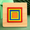 Montessori Inspired Wooden Geometric Puzzle – Spark Curiosity and Fine Motor Skills