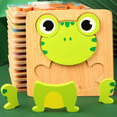 Chunky Wooden Puzzle for Toddlers– Cognitive Learning Toy for Children