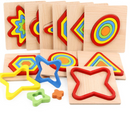 Montessori Inspired Wooden Geometric Puzzle – Spark Curiosity and Fine Motor Skills