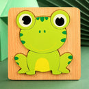 Chunky Wooden Puzzle for Toddlers– Cognitive Learning Toy for Children