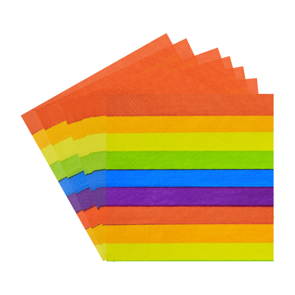 20pcs Rainbow Party Napkins